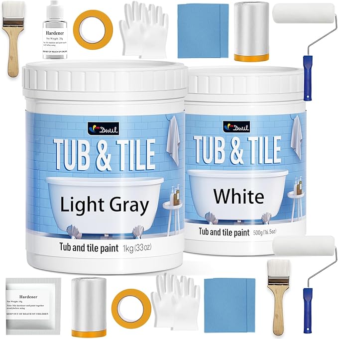 DWIL White 0.5kg & Light Gray 1kg Combination 2 Sets of Tools