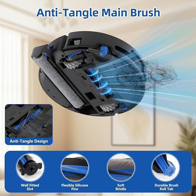 T90 PRO Omni Replacement Parts for ECOVACS DEEBOT T90 Omni / T90 PRO Omni Robot Vacuum, Include 1 Main Brush, 2 Mop, 4 Dust Bags, 4 Filters, 6 Side Brushes and 1 Screwdrivers,1 Clean Brush