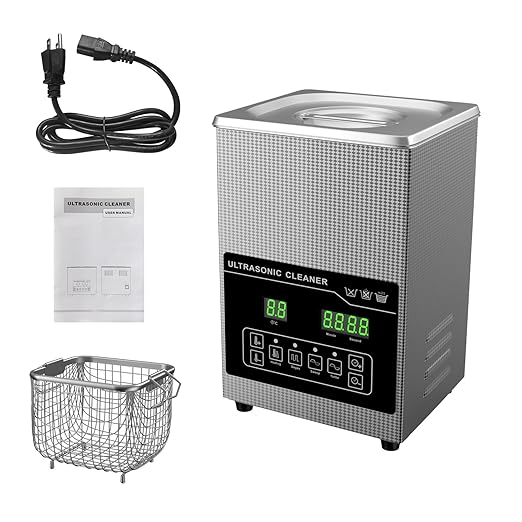 2.5L Ultrasonic Cleaner with Heater & Digital Timer 40KHz Stainless Steel Ultrasonic Jewelry Cleaner for Glasses Dentures Watches Parts Tools Carburetor & Circuit Board - CE/FCC/RoHS Certified
