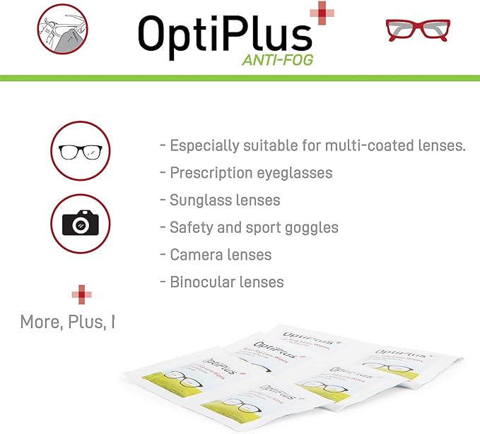 OptiPlus Anti Fog Lens Wipes