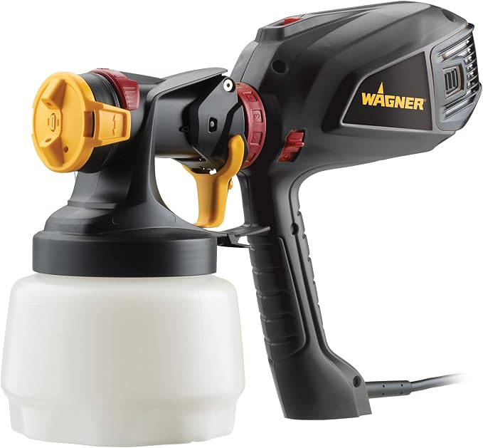 Wagner Spraytech 2419305 FLEXiO 575 Handheld HVLP Paint & Stain Sprayer, Sprays Most Unthinned Latex, Includes iSpray Nozzle, Complete Adjustability for All Needs, Lightweight Design