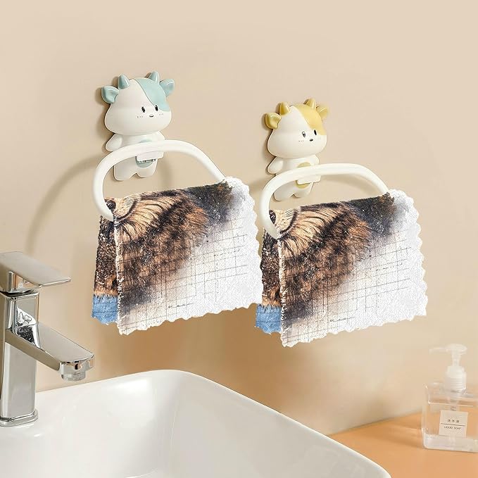 senya Kitchen Dishcloths, Wolf Pattern P Cloth Dish Towels 6 Pack Super Absorbent Dishtowels Reusable Cleaning Cloths