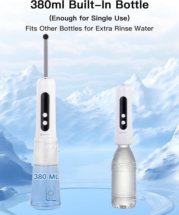 Handheld Portable Travel Bidet Sprayer, Rechargeable Electric Bidet, Peri Bottle for Women & Men, Upside Down Design, Works with Warm Water, No Heating Function, Personal Hygiene Care