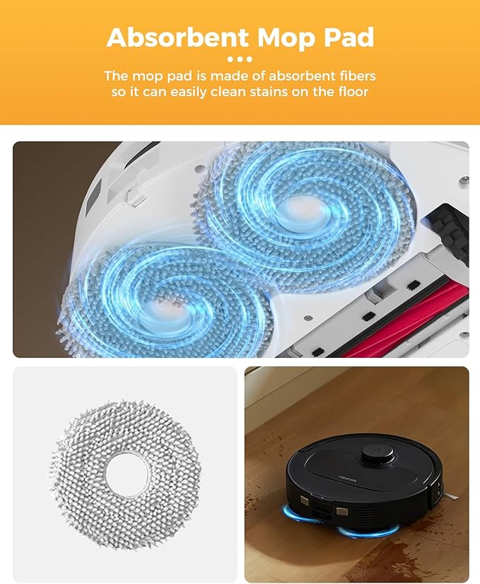 Yivy 29PCS QV35A Accessories for Roborock QV 35A/Qrevo S Pro/QV 35S/QR 598/QR 798 Robot Vacuum,QV 35A Replacement :2 Main Brushes 6 Dust Bags 4 HEPA Filters 6 Side Brushes 8 Mop Pads