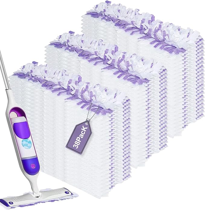 38 Pack Disposable Mopping Pads Refills for Swiffer PowerMop, Replacement with Power Mop Refills Power Mop Pads, Spray PowerMop Mopping Pad Refills for Floor Cleaning