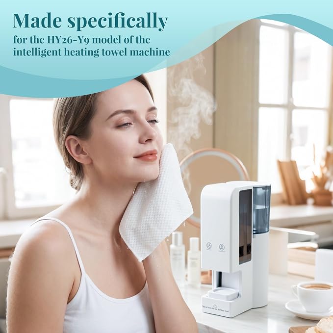 Towel Refills for Hot Towel Dispenser, Towels for Hot Face Towel Heater Machine, 80Pcs Disposable Compressed Face Towels (4 Buckets)