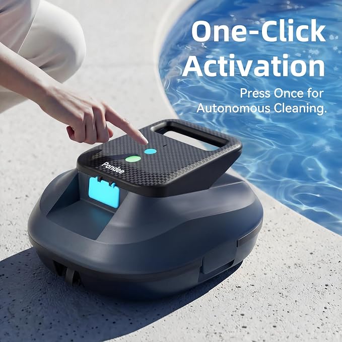 X2 Robotic Pool Vacuum, Cordless Pool Cleaner with 200-Min Runtime, Auto-Parking, for Above-Ground & Flat-Bottom Inground Pools up to 1290 sq.ft