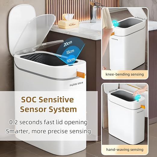 funest USB Model + Battery Model,2 x 3.5 Gallon Motion Sensor Bathroom Trash Can