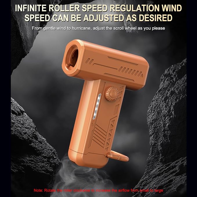 130000RPM Compressed Air Duster, Ultra Strong Wind Force Mini Blower, LED Light Portable, Rechargeable for Computer, Keyboard, Outdoors & Car Dusting, Camping, Emergency, 3 Gear