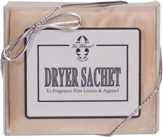 Le Blanc® White Flowers Pack Dryer Sachet - Luxury Scented Fabric Sachet for Your Dryer (1 Pack)