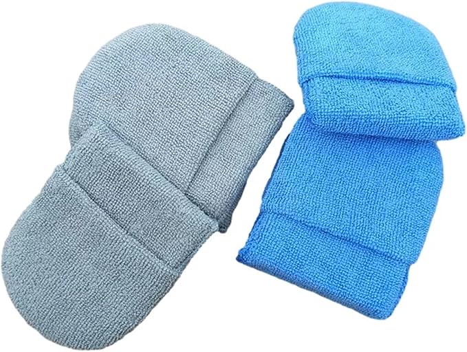 1/10pcs Car Wax Applicator Mitts Microfiber Waxing Polish Pad Sponge Auto Soft Wax Polishing Foam Applicator Car Cleaning Mitts(4pcs Mixed)