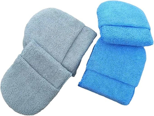 1/10pcs Car Wax Applicator Mitts Microfiber Waxing Polish Pad Sponge Auto Soft Wax Polishing Foam Applicator Car Cleaning Mitts(4pcs Mixed)