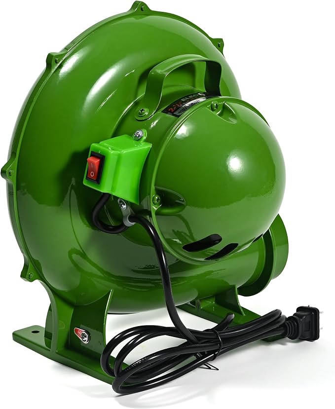 250W Blower Fan, 230CFM Electric Forge Blower, Blacksmith Forge Charcoal Chimney Starter, Air Mover Blower BBQ Fan, Centrifugal Blower 110V 2-1/2” Outlet