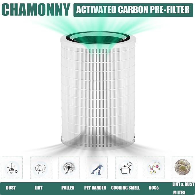 12010 Filter Replacement, Compatible with Clorox Large Room Air Purifier 11010 & 11011, 1,500 Sq. Ft. Capacity (12010 Filter)