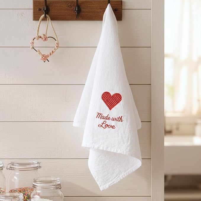 Flour Sack Towels | Tea Towel for Crafts | Kitchen Dish Cotton Blank Towel for Embroidery | Baking Bread Proofing Linen Cover | Thick Absorbent Quick Dry | 7 Pack 15"x25" White