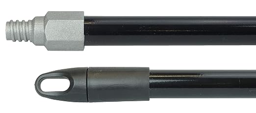 Weiler 44577 60" Metal Handle, Heavy-Duty, Black with Metal Threaded Tip (Pack of 12)