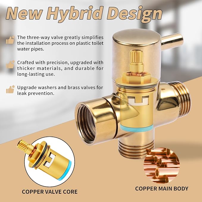 Handheld Bidet Sprayer for Toilet, Brass Jet Spray for Feminine & Baby Wash | Brass bidet sprayer, pressurized jet spray for feminine wash, baby care & toilet cleaning, easy install with all accessories