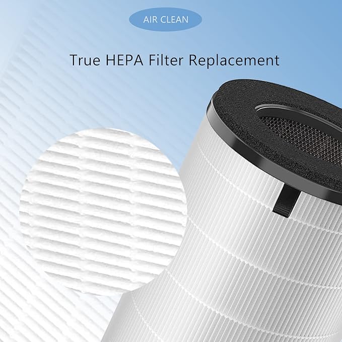 AP-T40FL AP-T45 HEPA Replacement Filter Compatible with 1461901 Homedics Total Clean 5-in-1 Air Cleaner Purifier, AP-T40 AP-T45WT AP-T40WT AP-T45-BK AP-T45-WT AP-T40WTAR, 2-Pack