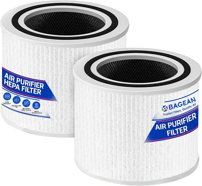 Bagean Core P350 HEPA Pet Replacement Filter for Levoit Air Purifier - Compatible with Levoit P350 replacement filter Core 300 - H13 True HEPA & Carbon Filters 99.98% Particles and Purifies Air (2-Pk)