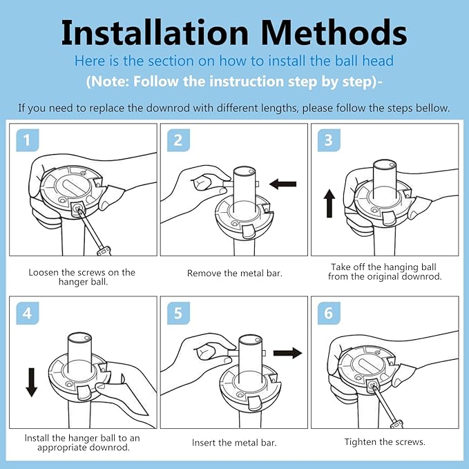 15 INCH Ceiling Fan Downrod With Extended Wires,1 inch Outside Diameter, Extension Rod Only Ceiling Fans Compatible, Not Threaded(Black)
