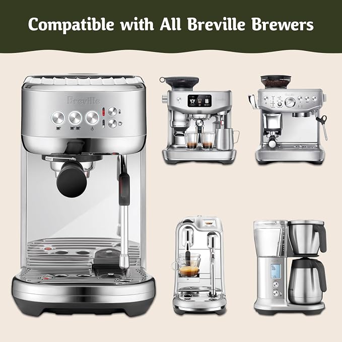 Breville Descaler (10 Uses) Specially Formulated to Descale and Clean Your Breville Espresso Machine Carbon Friendly Descaling Kit 2.5 Year Supply
