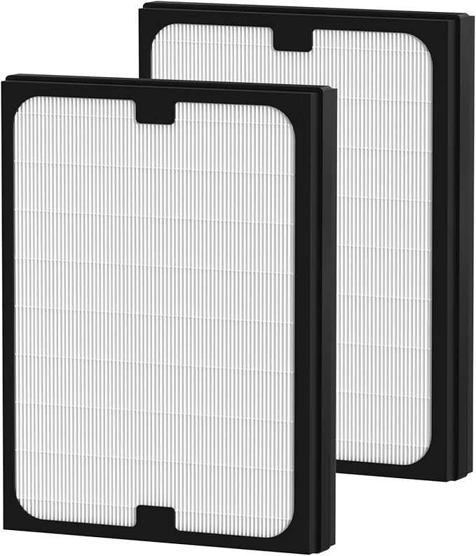 Classic 200/300 Series Particle HEPA Filter Replacement Compatible with Blueair Classic 200/300 Series Air Cleaner Purifier Models 201, 203, 205, 215B, 250E, 270E, 303, 2 Pack