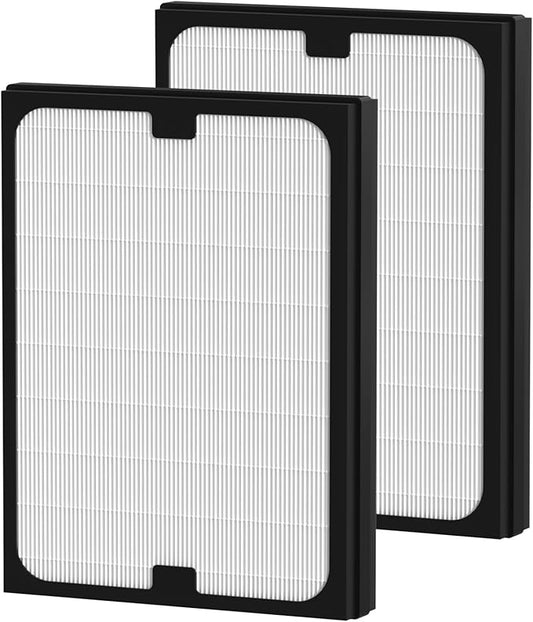 Classic 200/300 Series Particle HEPA Filter Replacement Compatible with Blueair Classic 200/300 Series Air Cleaner Purifier Models 201, 203, 205, 215B, 250E, 270E, 303, 2 Pack