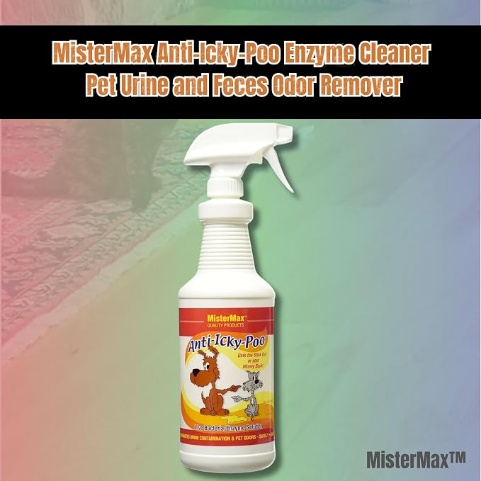 MisterMax Pet Urine Enzyme Cleaner, Stain & Odor Remover Complete Spray Set