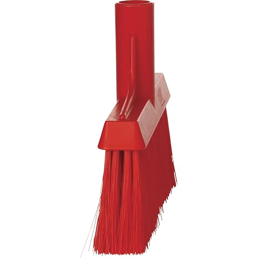 Remco 9 1/2 in Sweep Face Broom Head, Soft, Synthetic, Red 31044-1 Each