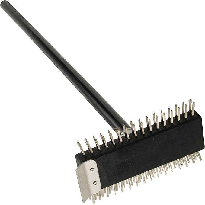 Winco Pizza Oven Brush, S/S Bristles, 30" Hdl