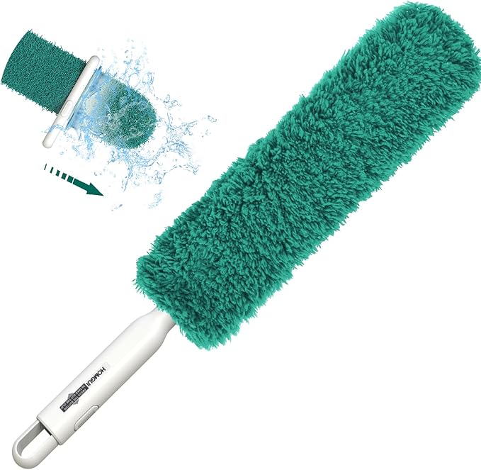 Telescoping Squeegee for Shower and Microfiber Dusters for Cleaning Kit