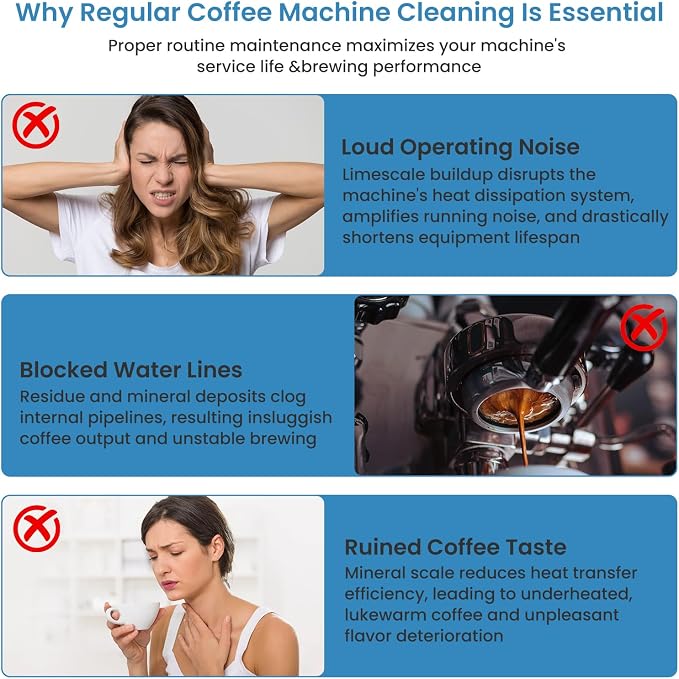 GVANIAMY Coffee Machine Descaling Tablets Compatible with Jura Automatic Coffee Centers Machines, High Efficiency Cleaning and Longer Life Span, 15 Count 100% Vegan, Carbon Neutral