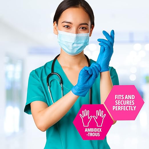 Medpride Medical Examination Nitrile Gloves|X-Large Case of 1800| Blue, Latex/Powder-Free, Non-Sterile Exam Gloves| Professional Grade for Hospitals, Law Enforcement, Tattoo Artists, First Response