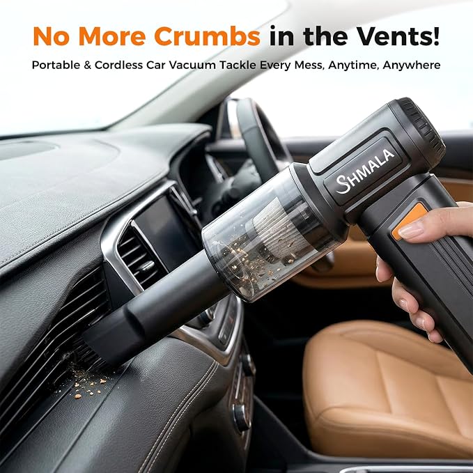 150000RPM 2 in 1 Air Duster & Vacuum, Cordless Electric Compressed Air Duster with 4 Speed & One-Click MAX, Rechargeable Air Blower for PC Car Keyboard Cleaning
