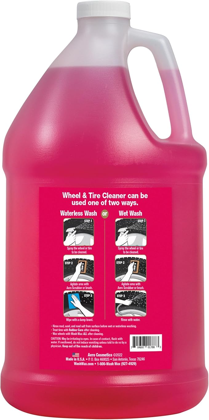 Aero Cosmetics Tire Soap and Degreaser, Remove Tire Dirt, Oil Residue, and More 1 Gallon