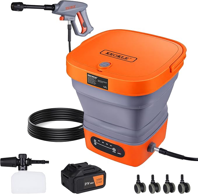 Cordless Washer with 16FT Hose