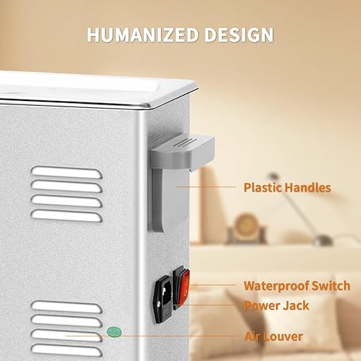 Ultrasonic Cleaner,10L 240W Touch Screen Control Ultrasonic Cleaning Machine with Timer&Heater,Sonic Cleaner for Carburetors,Parts,Chain Cleaning (Including Baskets)