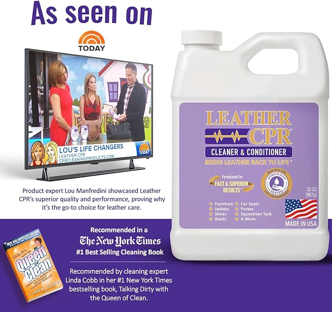 Leather CPR 32oz + Microfiber Applicator + 2 Towels