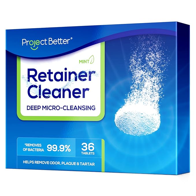 Retainer Cleaner Tablets & Denture Cleaning Tablets （5-mixed favor,156 denture cleaning tablets）