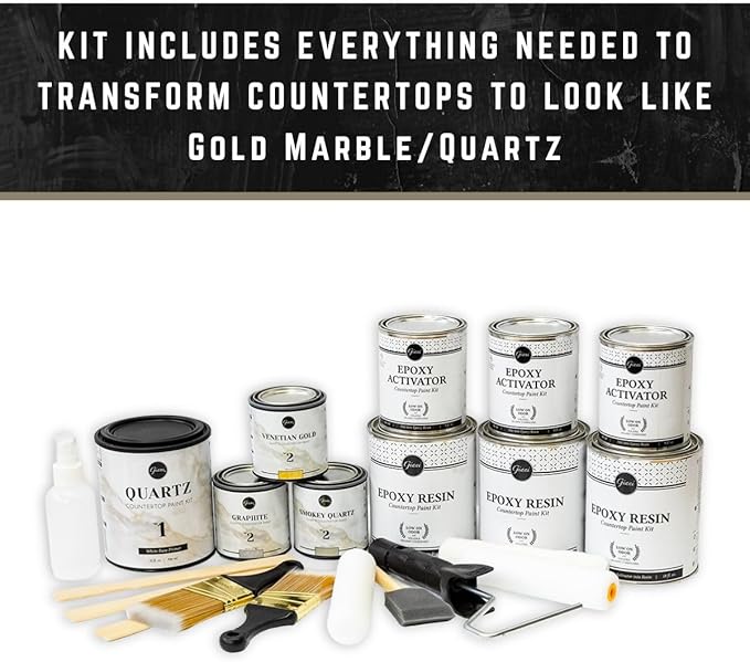 Giani Quartz Easy Epoxy Countertop Paint Kit (Venetian Gold)