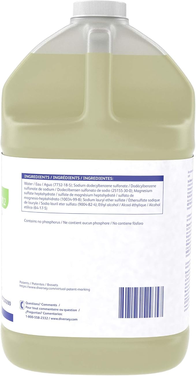 Diversey 957229280 SUMA Light Hand Dishwashing Detergent, Dish Soap Cuts Grease with Citrus Scent, Concentrate, 1-Gallon