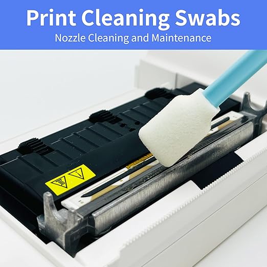 50 Pcs Large Solvent Resistant Professional Lint Free Swabs, 7.08" Long Handle Foam Swabs for Electronics, Camera Sensors, Printers, Optical Lenses