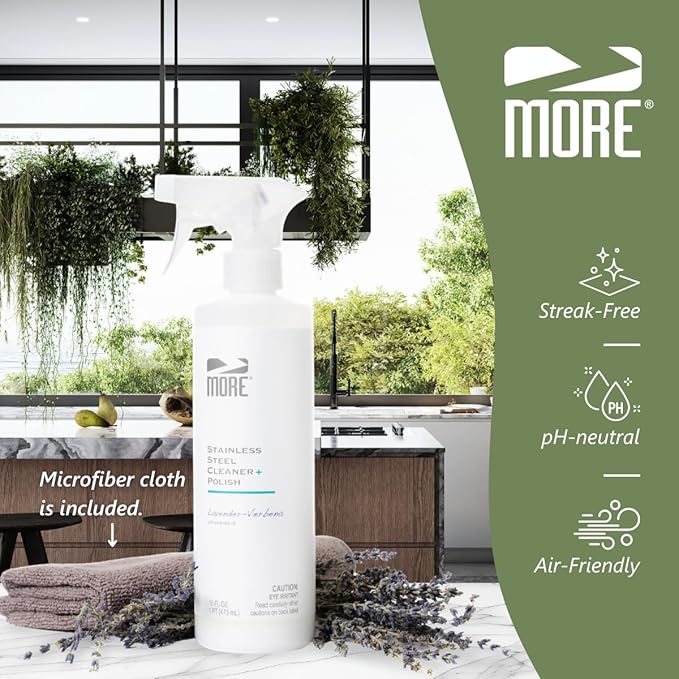 MORE Stone & Quartz + Stainless Steel Cleaner & Polish - Lavender