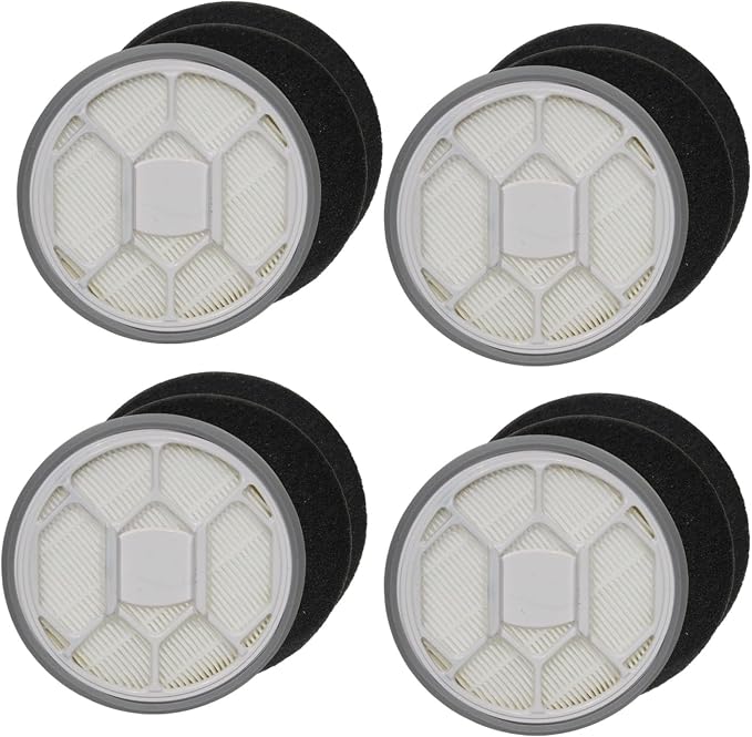 PUREBURG Replacement Filter Compatible with Oneisall LM2 ON-D81 & Afloia LM1 Homeika Pet Grooming Kit,4 HEPA + 8 Sponge kit For Dog Cat Pet Vacuum Accessories