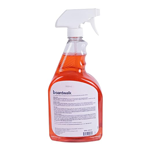 Boardwalk 37612 Boardwalk Green Grease and Grime Cleaner, 32 oz Spray Bottle (Case of 12)