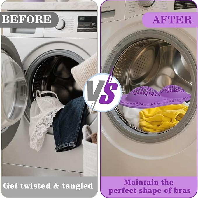 Silicone Bra Washing Bags for Laundry, 3 Pack Lingerie Laundry Mesh Bags, Keep Shape Delicate Wash Bra Bags Prevent Damage, Socks, Underwear, Protective Wash Bags with Lockable Zipper