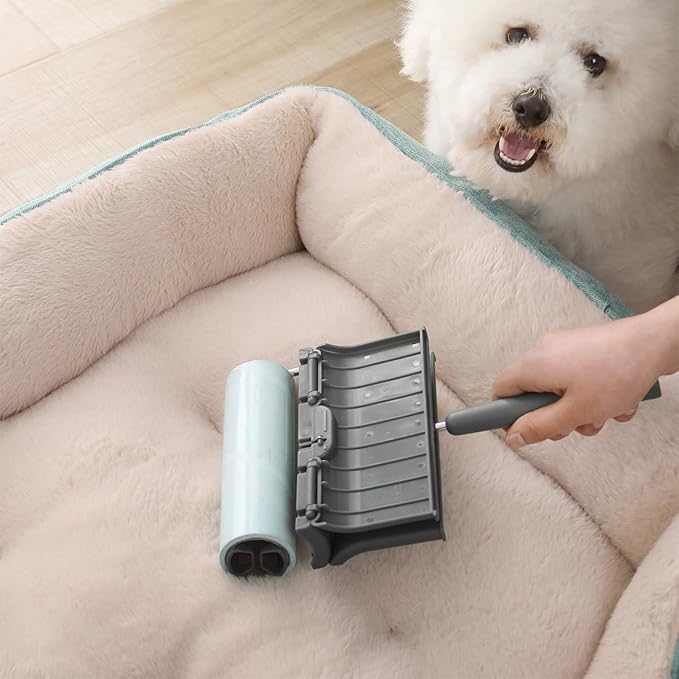 Fedicelly Lint Rollers Pet Hair Extra Sticky Furniture,Cat Dog Hair Remover Laundry Clothes Carpet, 6.3 inches Wider with 320 Sheets Large Lint Remover Brush for Couch