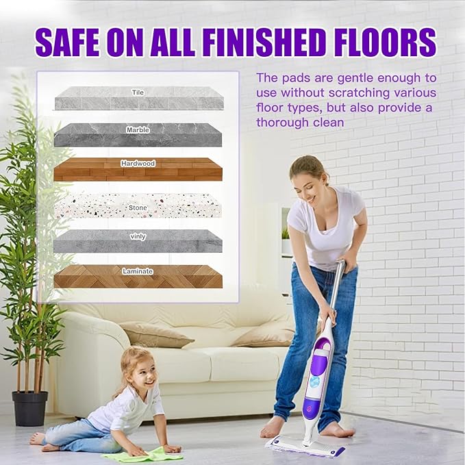 Power Mop Pads Refills for Swiffer PowerMop Multi-Surface Mopping Pad Disposable Replacement Mop Refill Pads Compatible with Swiffer PowerMop (40)