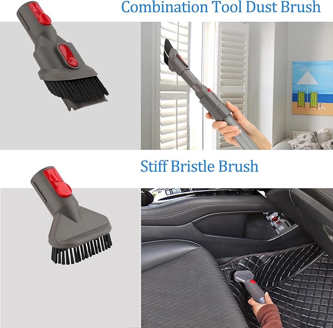 RTop Dryer Vent Cleaner Kit and Attachment Brush Bundle for Dyson Gen 5 V15 V12 V11 V10 V7 V8 Absolute Detect Cyclone Fluffy Mattress Outsize Vacuum Cleaner Accessories Kit Replacement Tools