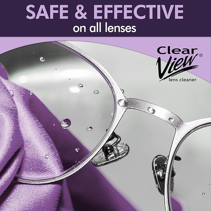 ClearView Alcohol-Free Lens Cleaner – 1 Gallon Refill for Eyeglasses, Screens, Phones, Tablets & Camera Lenses – Streak-Free, Anti-Static Formula – Made in USA
